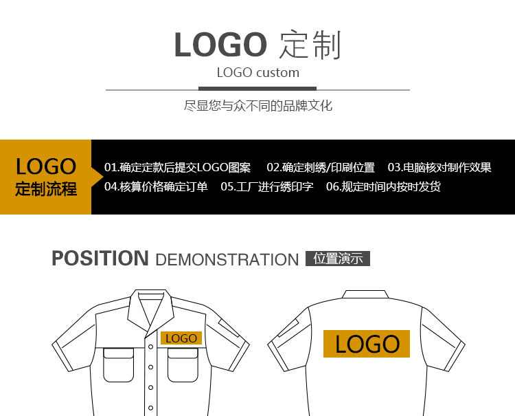 日資企業工作服平面設計展示